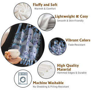 Funny AI Baby Meme Laughing Throw Blanket I Eat Dry Wall Baby Brainrot TS11 Print Your Wear