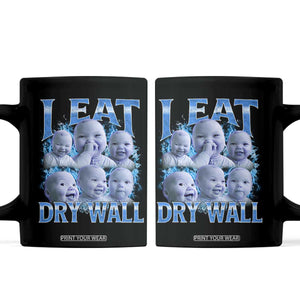 Funny AI Baby Meme Laughing Coffee Mug I Eat Dry Wall Baby Brainrot TS11 Black Print Your Wear