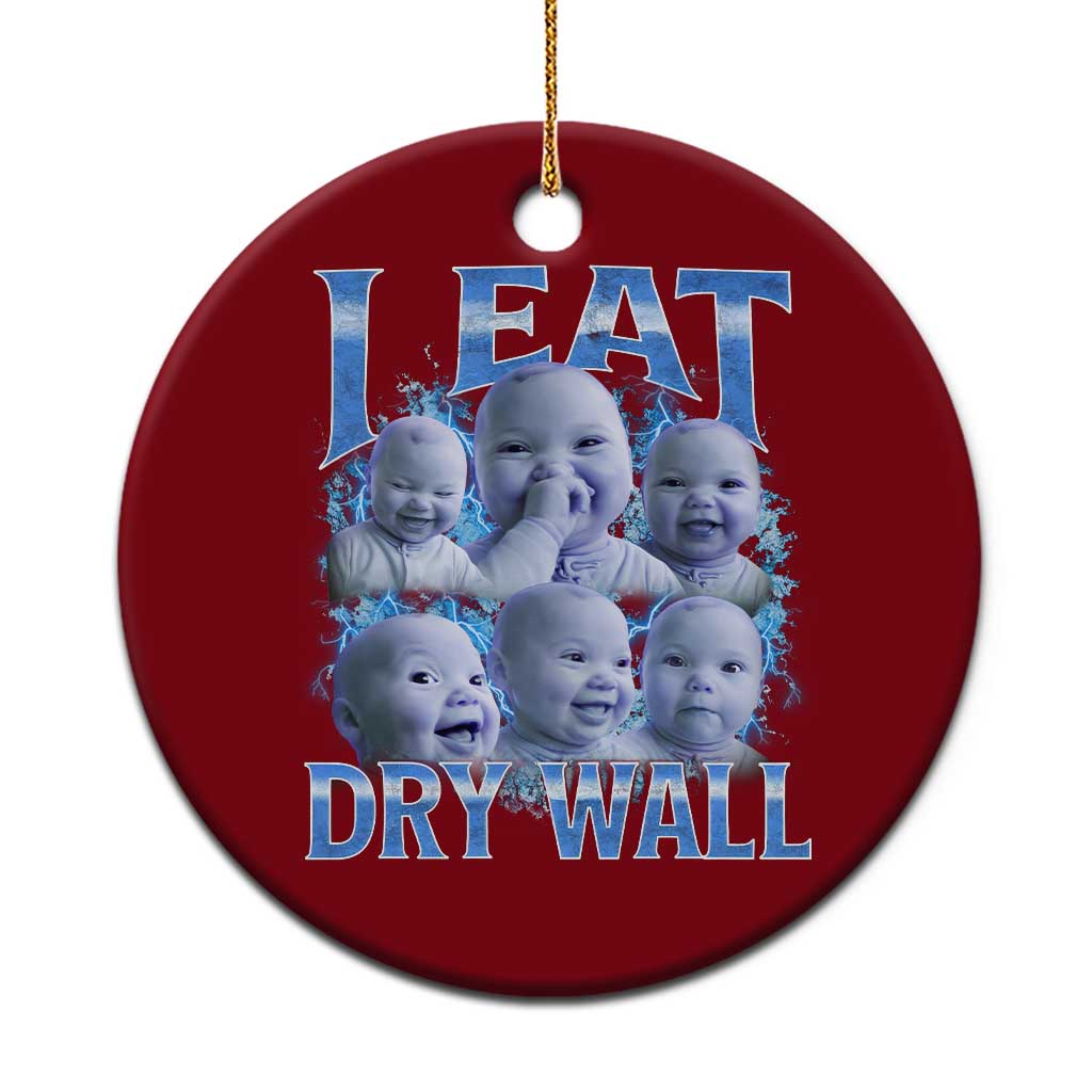 Funny AI Baby Meme Laughing Ceramic Ornament I Eat Dry Wall Baby Brainrot TS11 1pc Red Print Your Wear