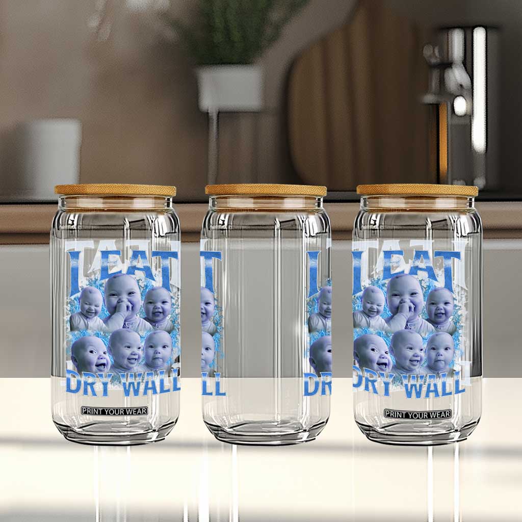 Funny AI Baby Meme Laughing Glass Can I Eat Dry Wall Baby Brainrot TS11 Print Your Wear
