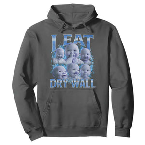 Funny AI Baby Meme Laughing Hoodie I Eat Dry Wall Baby Brainrot TS11 Dark Heather Print Your Wear