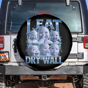 Funny AI Baby Meme Laughing Spare Tire Cover I Eat Dry Wall Baby Brainrot TS11 No hole Black Print Your Wear