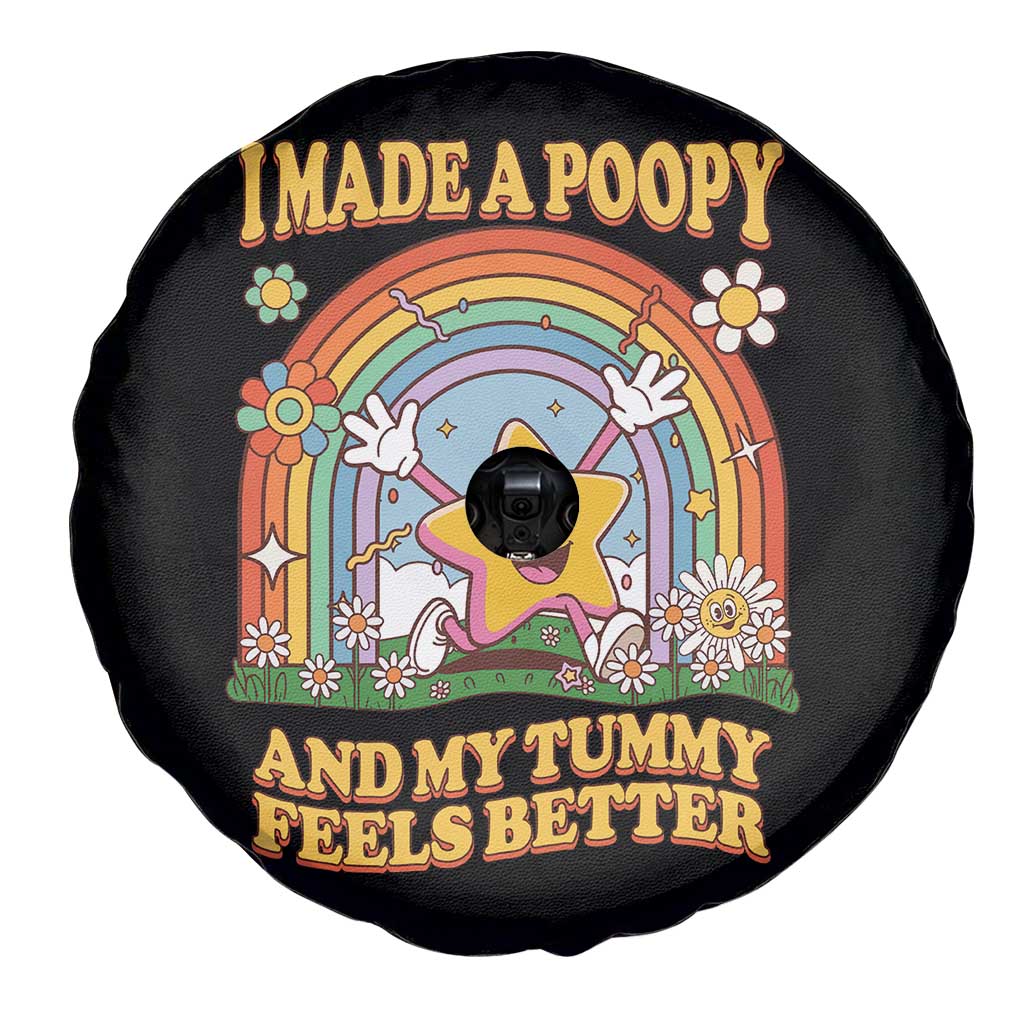 I Made A Poopy And My Tummy Feels Better Spare Tire Cover Funny Inappropriate Vacation Swap Adult TS11 Print Your Wear