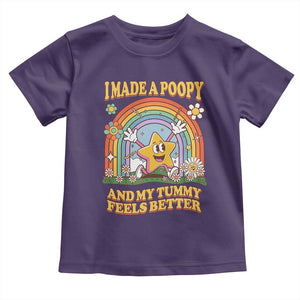 I Made A Poopy And My Tummy Feels Better Toddler T Shirt Funny Inappropriate Vacation Swap Adult TS11 Purple Print Your Wear