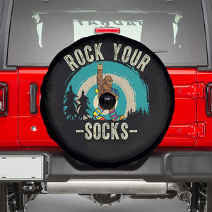 Funny Down Syndrome Awareness Bigfoot Spare Tire Cover Rock Your Socks TS11 Black Print Your Wear
