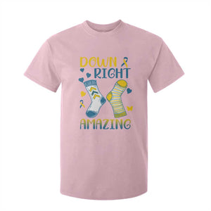 Down Right Amazing T Shirt For Kid Down Syndrome Awareness Socks Ribbon TS11 Light Pink Print Your Wear