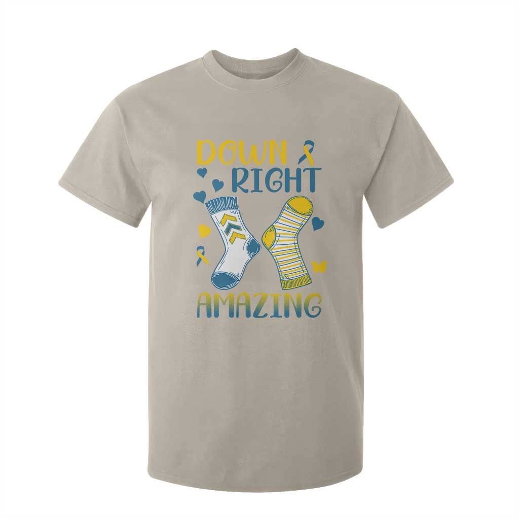 Down Right Amazing T Shirt For Kid Down Syndrome Awareness Socks Ribbon TS11 Sand Print Your Wear