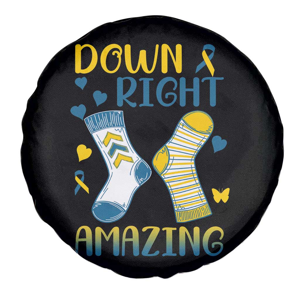Down Right Amazing Spare Tire Cover Down Syndrome Awareness Socks Ribbon TS11 Print Your Wear