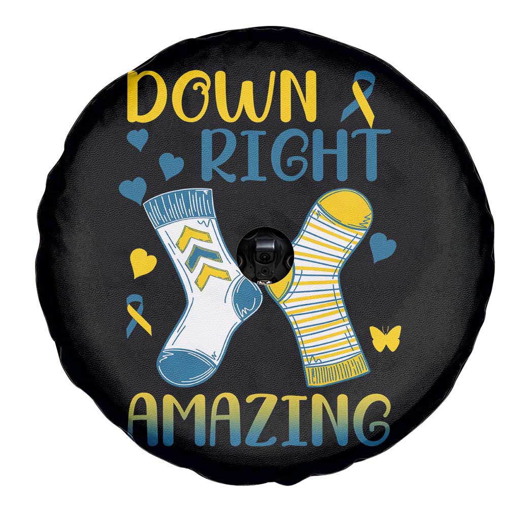 Down Right Amazing Spare Tire Cover Down Syndrome Awareness Socks Ribbon TS11 Print Your Wear