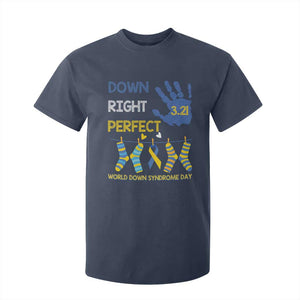 Down Right Perfect T Shirt For Kid March 21 World Down Syndrome Day Socks TS11 Navy Print Your Wear