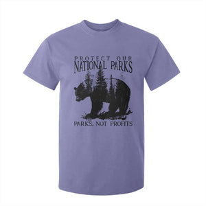 Protect Our National Parks Not Profits T Shirt For Kid Vintage Forest Bear TS11 Violet Print Your Wear