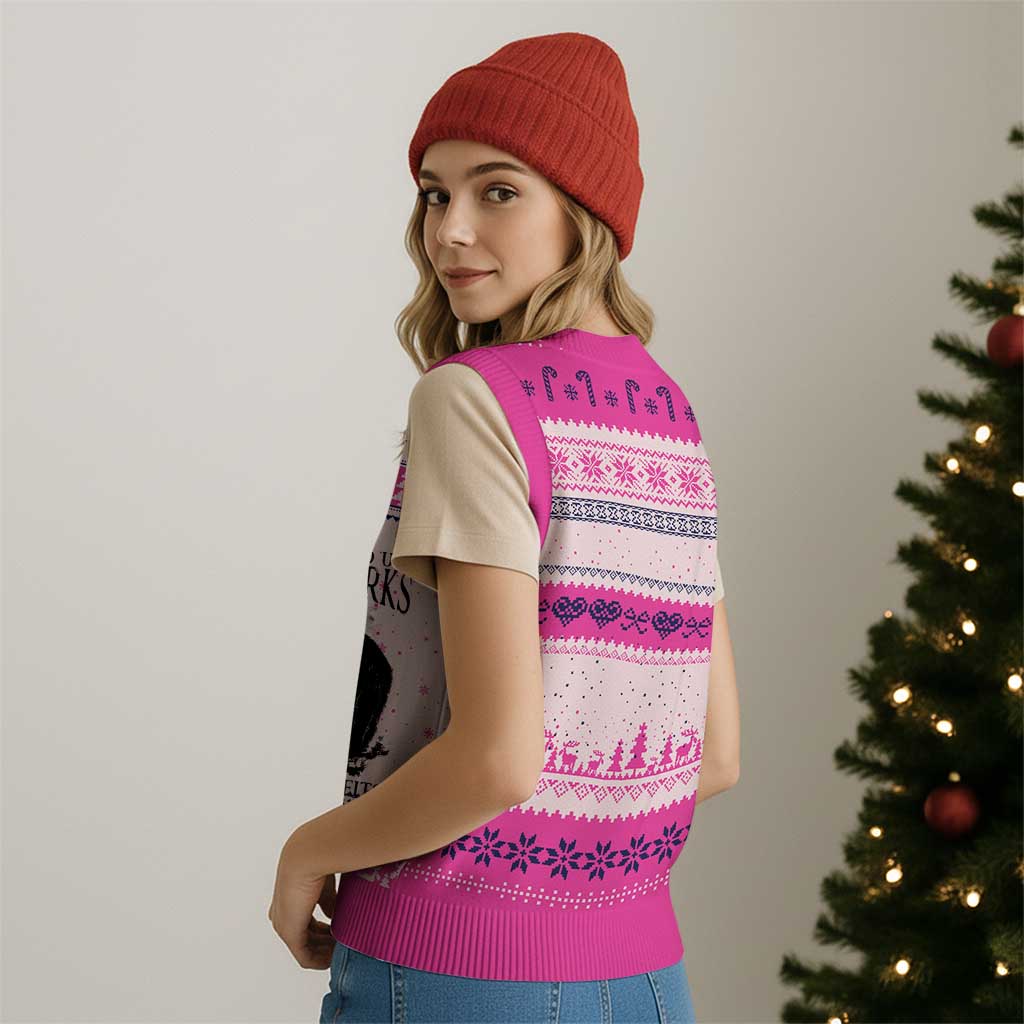 Protect Our National Parks Not Profits V-Neck Knit Sweater Vest Vintage Forest Bear TS11 Print Your Wear