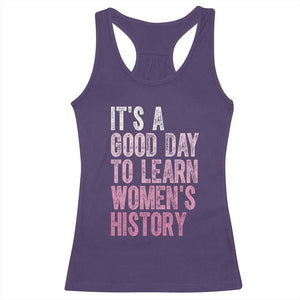 Funny It's A Good Day To Learn Women's History Racerback Tank Top TS11 Purple Print Your Wear