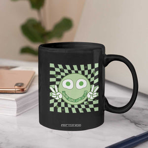 Funny Green Smile Face Eggs Bacon Breakfast St Patrick's Day Coffee Mug TS11 Print Your Wear