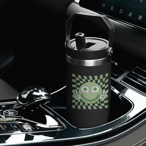 Funny Green Smile Face Eggs Bacon Breakfast St Patrick's Day Flip Straw Tumbler TS11 Print Your Wear