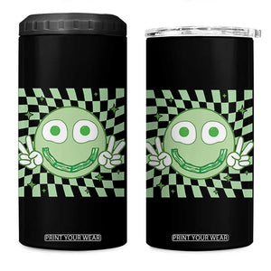 Funny Green Smile Face Eggs Bacon Breakfast St Patrick's Day 4 in 1 Can Cooler Tumbler TS11 One Size: 16 oz Black Print Your Wear