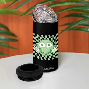 Funny Green Smile Face Eggs Bacon Breakfast St Patrick's Day 4 in 1 Can Cooler Tumbler TS11 Print Your Wear