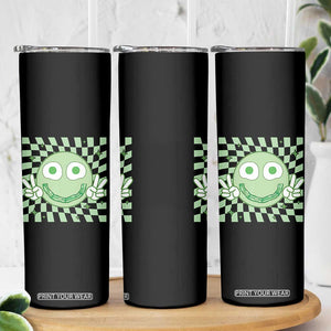 Funny Green Smile Face Eggs Bacon Breakfast St Patrick's Day Skinny Tumbler TS11 Print Your Wear