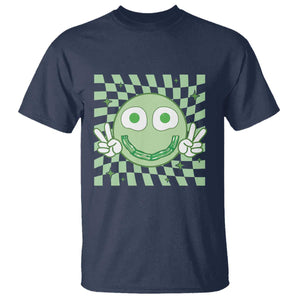 Funny Green Smile Face Eggs Bacon Breakfast St Patrick's Day T Shirt TS11 Navy Print Your Wear