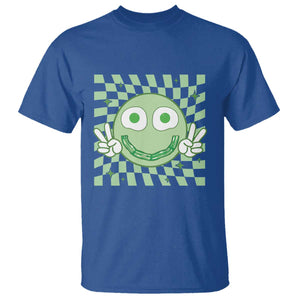 Funny Green Smile Face Eggs Bacon Breakfast St Patrick's Day T Shirt TS11 Royal Blue Print Your Wear