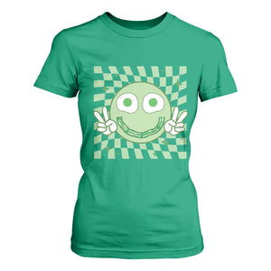Funny Green Smile Face Eggs Bacon Breakfast St Patrick's Day T Shirt For Women TS11 Irish Green Print Your Wear