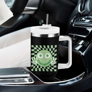 Funny Green Smile Face Eggs Bacon Breakfast St Patrick's Day Tumbler With Handle TS11 Print Your Wear