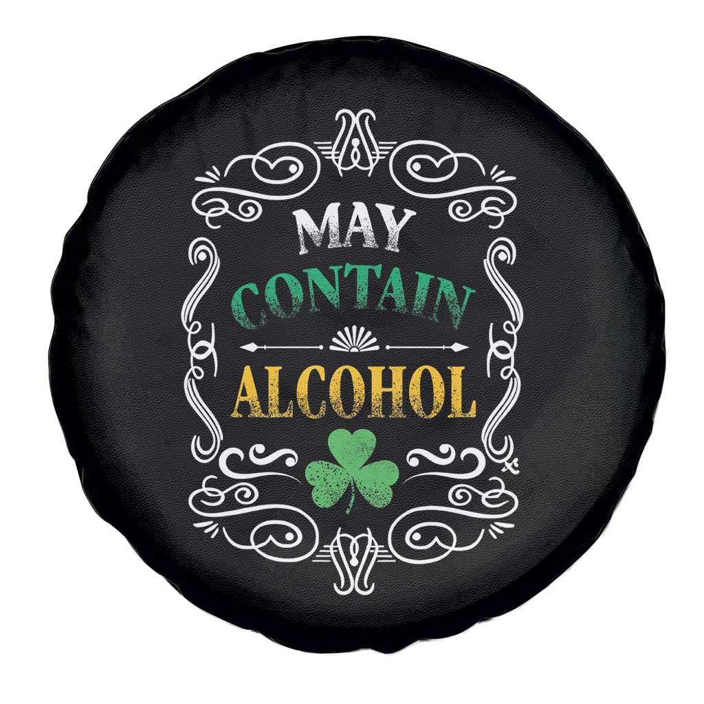 Funny May Contain Alcohol Spare Tire Cover Irish Beer Drinking St Patrick's Day TS11 Print Your Wear
