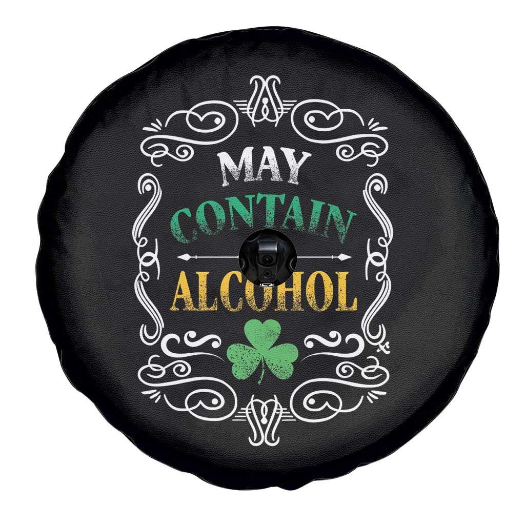 Funny May Contain Alcohol Spare Tire Cover Irish Beer Drinking St Patrick's Day TS11 Print Your Wear