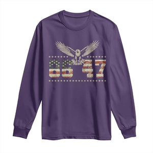 Funny Vintage 86 47 Long Sleeve Shirt Eagle Vintage American Flag TS11 Purple Print Your Wear