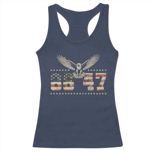 Funny Vintage 86 47 Racerback Tank Top Eagle Vintage American Flag TS11 Navy Print Your Wear