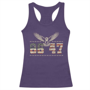 Funny Vintage 86 47 Racerback Tank Top Eagle Vintage American Flag TS11 Purple Print Your Wear
