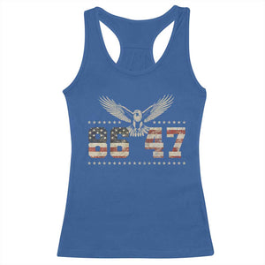 Funny Vintage 86 47 Racerback Tank Top Eagle Vintage American Flag TS11 Royal Blue Print Your Wear