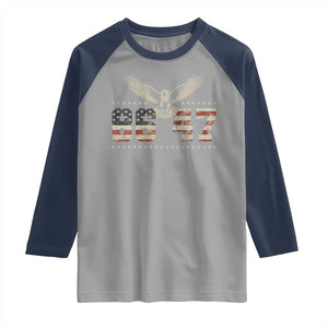 Funny Vintage 86 47 Raglan Shirt Eagle Vintage American Flag TS11 Sport Gray Navy Print Your Wear