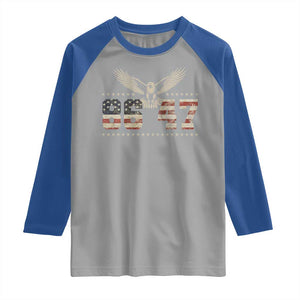 Funny Vintage 86 47 Raglan Shirt Eagle Vintage American Flag TS11 Sport Gray Royal Print Your Wear