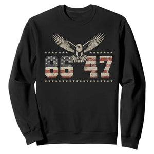Funny Vintage 86 47 Sweatshirt Eagle Vintage American Flag TS11 Black Print Your Wear
