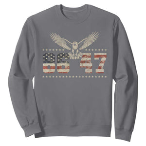 Funny Vintage 86 47 Sweatshirt Eagle Vintage American Flag TS11 Charcoal Print Your Wear