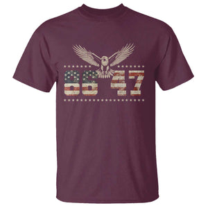 Funny Vintage 86 47 T Shirt - Eagle Vintage American Flag TS11 Maroon Print Your Wear
