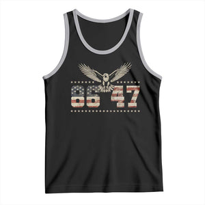 Funny Vintage 86 47 Tank Top Eagle Vintage American Flag TS11 Black Athletic Heather Print Your Wear