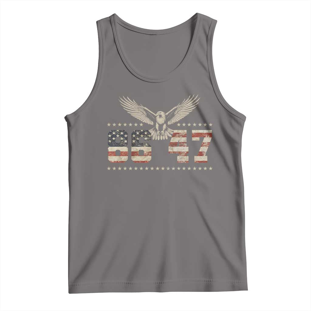 Funny Vintage 86 47 Tank Top Eagle Vintage American Flag TS11 Deep Heather Print Your Wear
