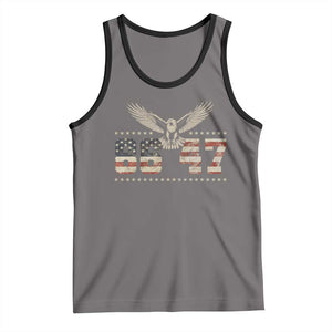 Funny Vintage 86 47 Tank Top Eagle Vintage American Flag TS11 Deep Heather Black Print Your Wear
