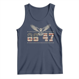 Funny Vintage 86 47 Tank Top Eagle Vintage American Flag TS11 Navy Print Your Wear