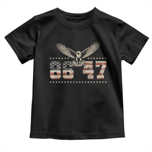 Funny Vintage 86 47 Toddler T Shirt Eagle Vintage American Flag TS11 Black Print Your Wear