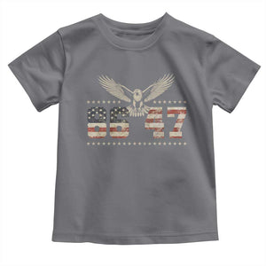 Funny Vintage 86 47 Toddler T Shirt Eagle Vintage American Flag TS11 Charcoal Print Your Wear