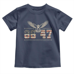 Funny Vintage 86 47 Toddler T Shirt Eagle Vintage American Flag TS11 Navy Print Your Wear