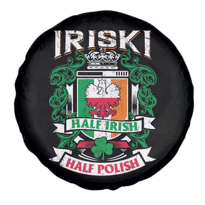 Iriski Half Irish Half Polish Spare Tire Cover Polish St Patricks Day Eagle TS11 Print Your Wear