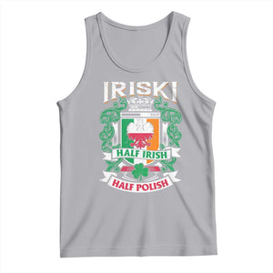 Iriski Half Irish Half Polish Tank Top Polish St Patricks Day Eagle TS11 Athletic Heather Print Your Wear