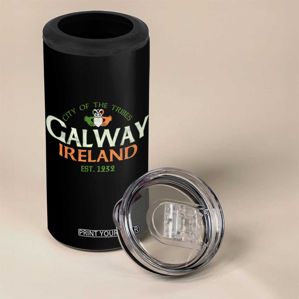 Claddagh Galway Ireland 4 in 1 Can Cooler Tumbler City Of The Tribes Est 1232 TS11 Print Your Wear