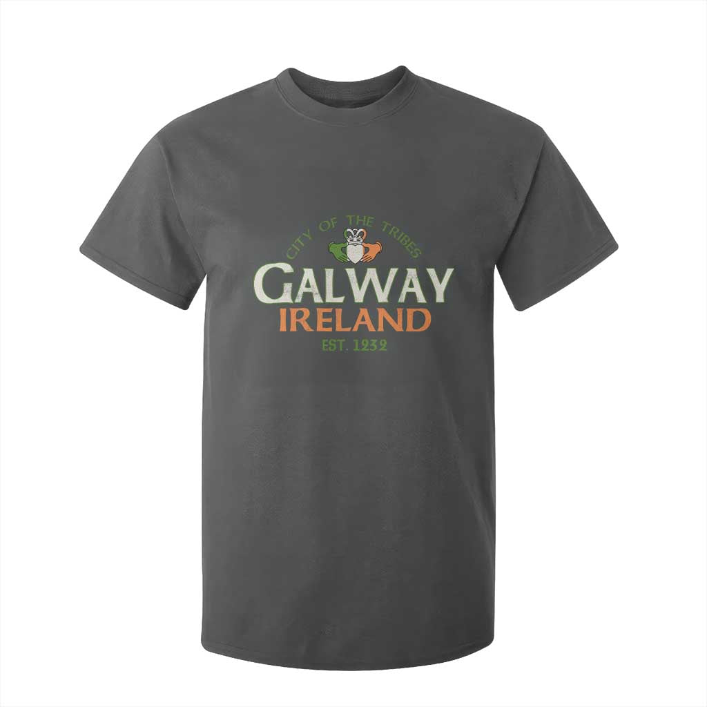 Claddagh Galway Ireland T Shirt For Kid City Of The Tribes Est 1232 TS11 Dark Heather Print Your Wear