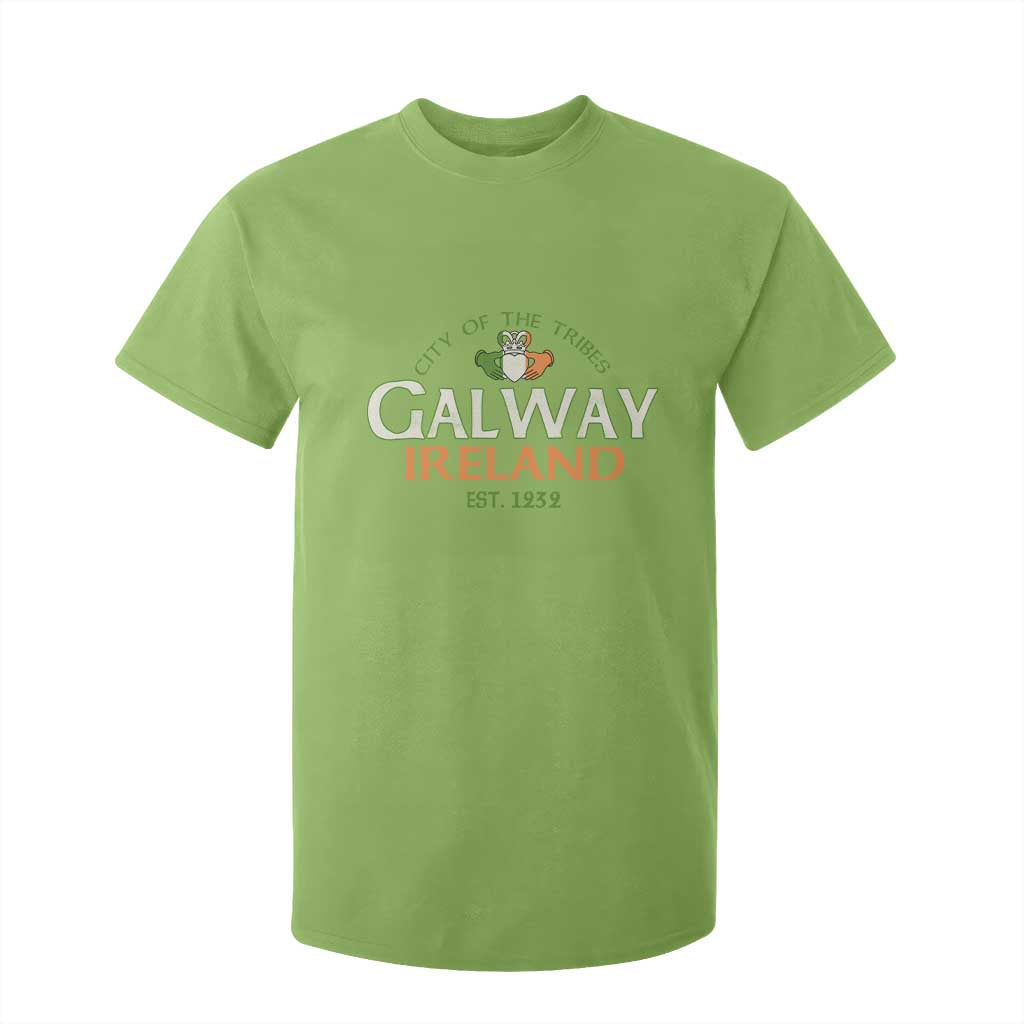 Claddagh Galway Ireland T Shirt For Kid City Of The Tribes Est 1232 TS11 Lime Print Your Wear