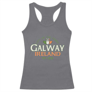 Claddagh Galway Ireland Racerback Tank Top City Of The Tribes Est 1232 TS11 Charcoal Print Your Wear